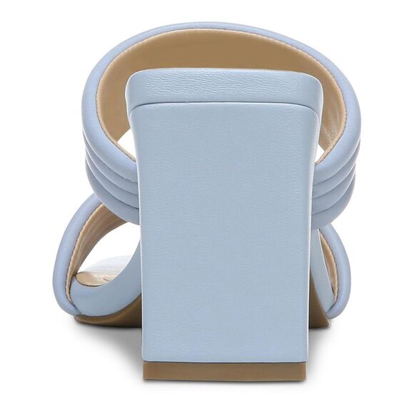 ALFANI Womens Light Blue Stantonn Toe Block Heel Slip On Leather Sandals 9.5 M - Picture 2 of 3